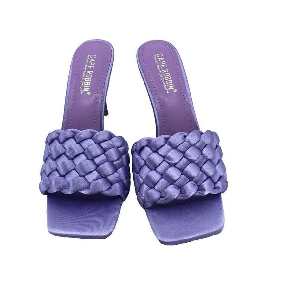 Cape Robbins Miella weaved heel sandals size 7.5 - Picture 2 of 4